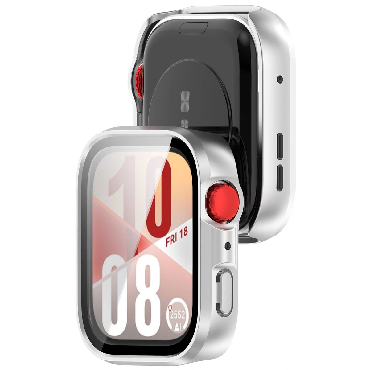 Etui z wbudowanym szkłem Bizon Case Watch Adamo do Huawei Watch Fit 4